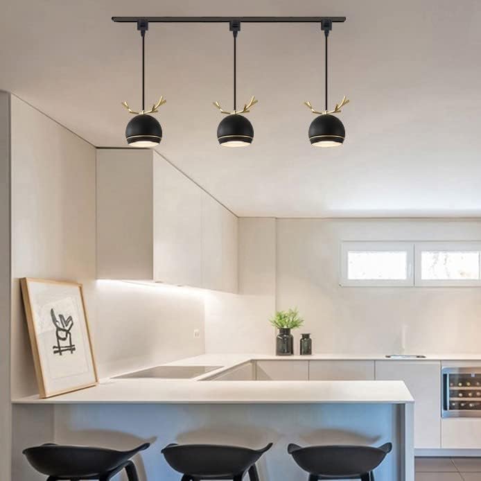 Dimmable Macaron Black Iron Pendant Light 32 Ft