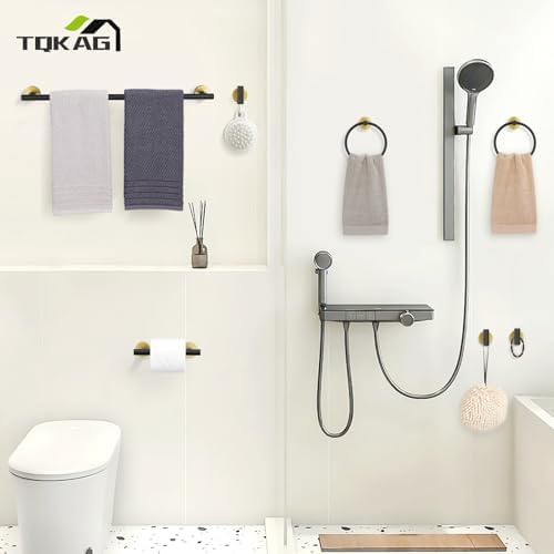 TQKAG 8-Piece Stainless Steel Towel Bar Set