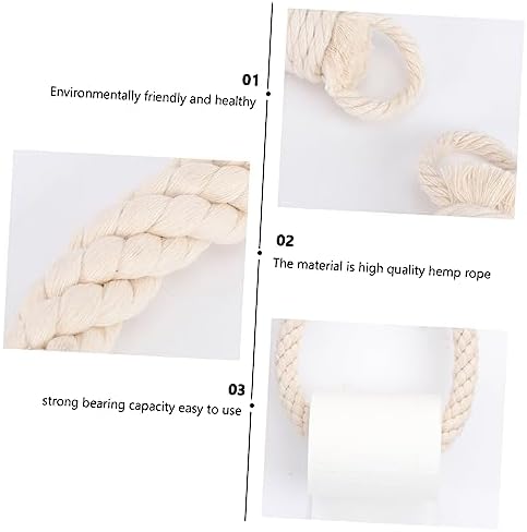 Rope Hanging Toilet Paper Holder Wall Mounted