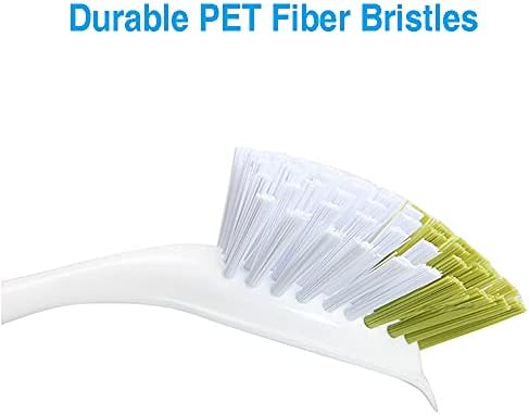 Scrub Brush with Stiff Bristles 2pcs Yellow-Green