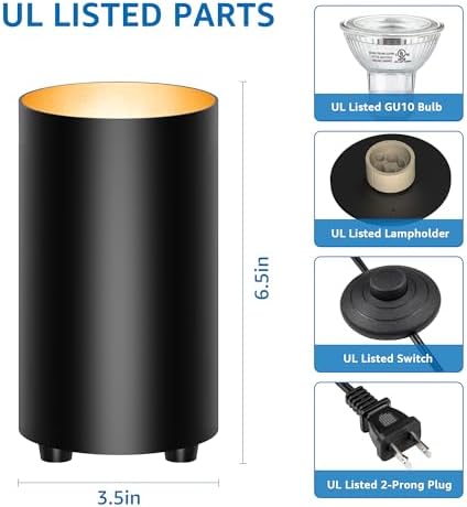 SUNVIE 2 Pack Floor Can Light Accent Lights with GU10 Bulbs