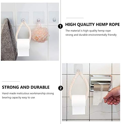 COHEALI Rope Toilet Paper Holder Wall Mount