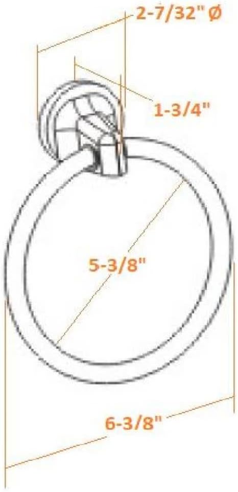 Design House 558155 Alta Bay Towel Ring Brushed Nickel 1