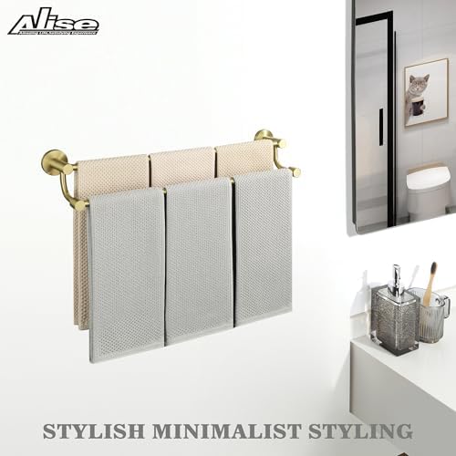 Alise 24 Inch Brushed Gold Towel Bar