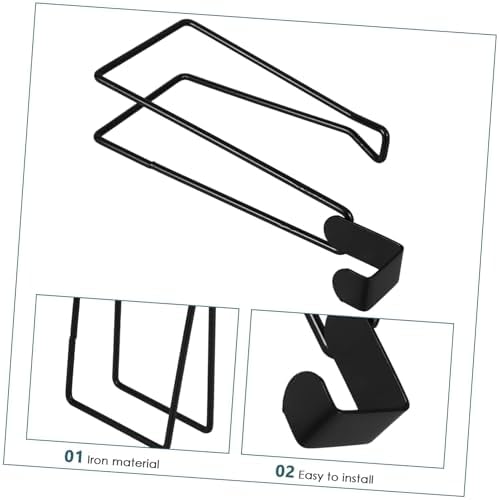 ELAYARD Wall Mounted Toilet Paper Holder Black