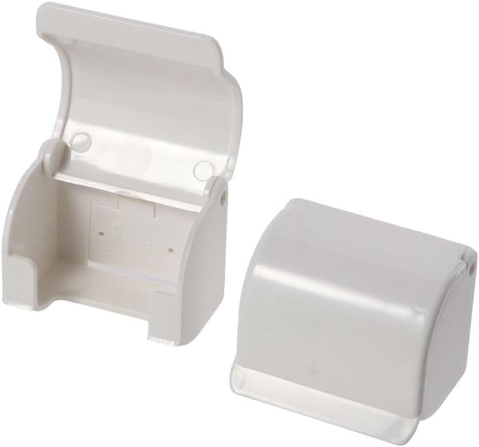 2 Pcs White Reusable Shower Razor Holder Storage Hook