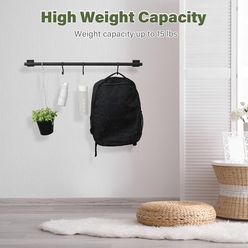 Alise 32 Inch Matte Black Towel Bar for Bathroom