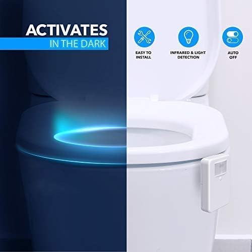 Chunace Toilet Bowl Night Light with 16 Colors