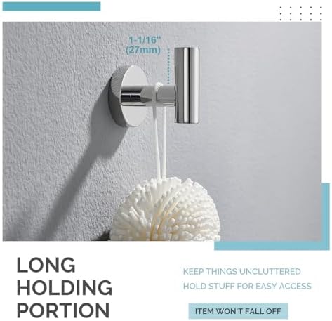 Angle Simple Bathroom Towel Hook Chrome