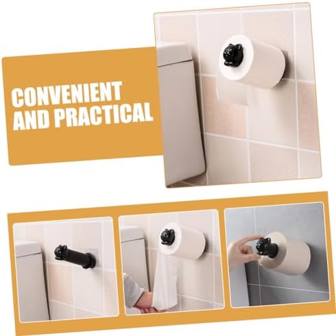 DOITOOL Wall Mounted Toilet Paper Holder Cute Cat Design Durable Tissue Rack