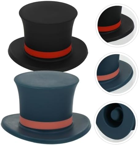 2pcs Hat-Shaped Cork Wine Stopper Set