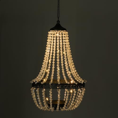 LEWISWAYNE Solar Chandelier with 30 Warm White Lights