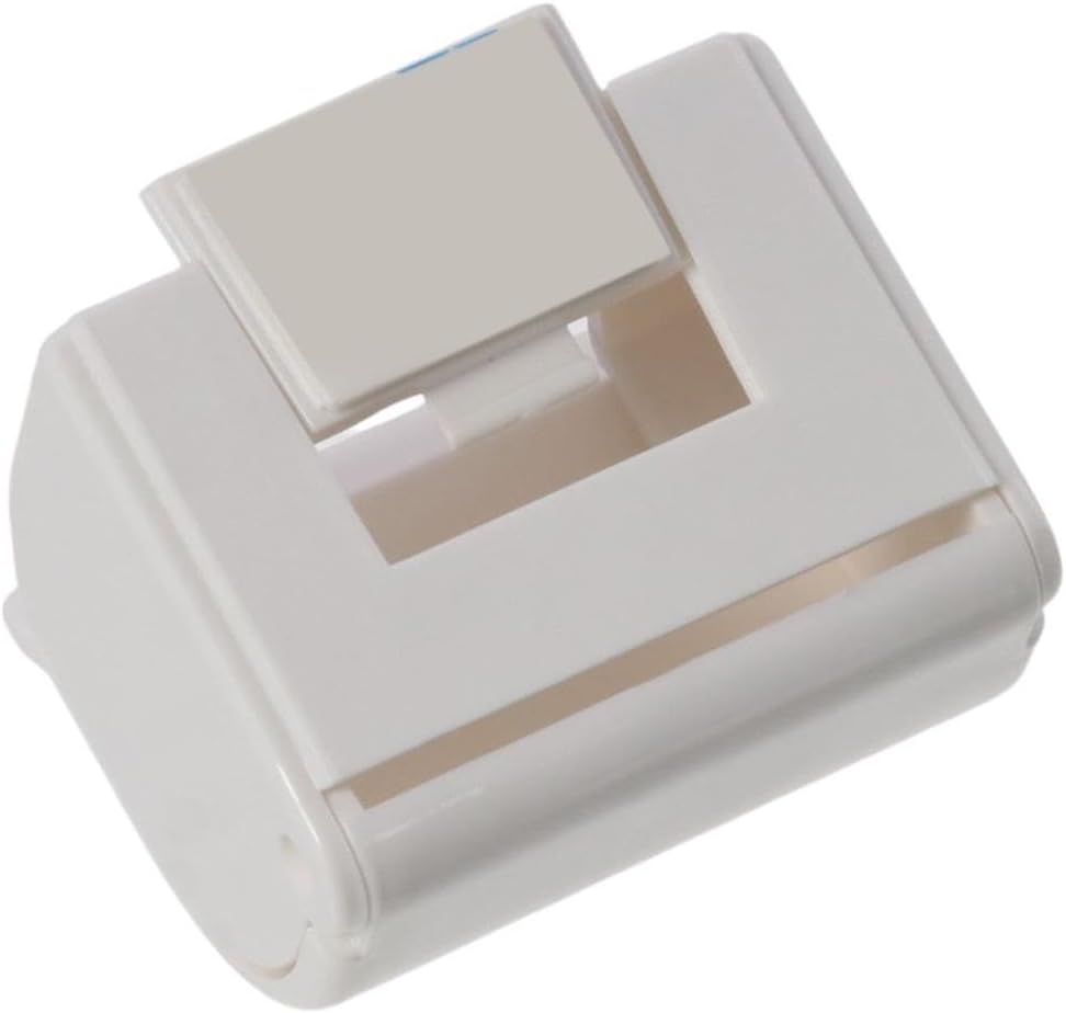 2 Pcs White Reusable Shower Razor Holder Storage Hook