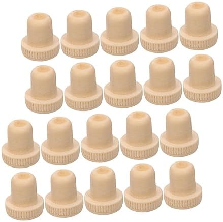 SHOWERORO 20pcs Cork Wine Stopper Labels Decanter Plug Set