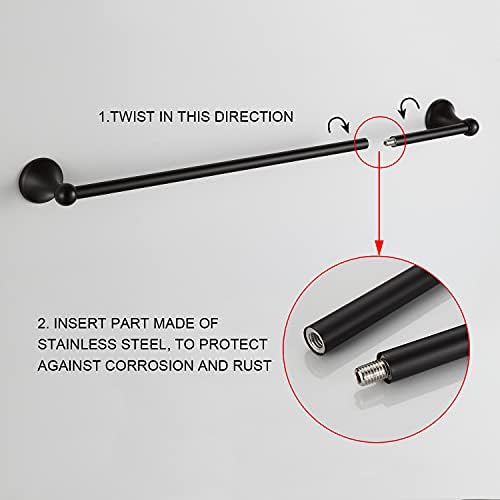 BGL 8-Piece Adjustable Towel Bar Set