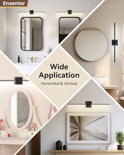 Ensenior 32 Inch Dimmable Bathroom Vanity Light with 5CCT