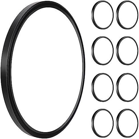 3200lm LED Flush Mount Ceiling Light with 104 SMD Chips 8 Pack - Black