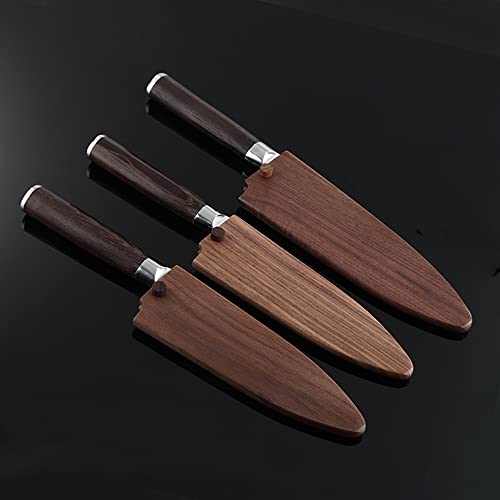 Aibote Handmade Black Walnut Wood Deba Knife Sheath Holder