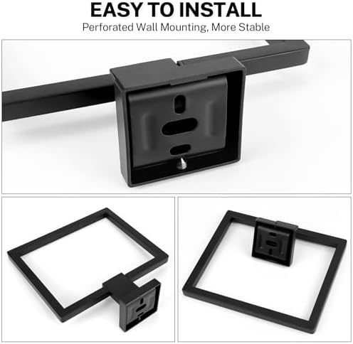 DUMDER Matte Black Rotatable Towel Ring