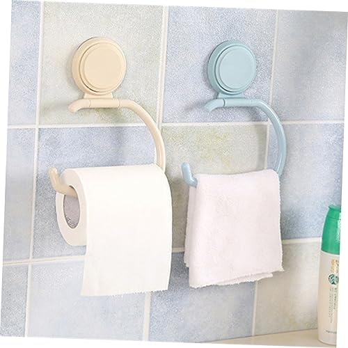 NUOBESTY 1Pc Nail Wall Mounted Tissue Holder Nordic Blue Design