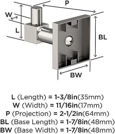 Amerock BH36070PN Polished Nickel Robe Hook