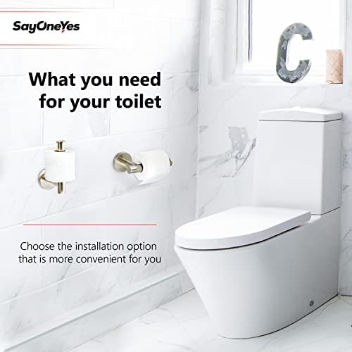 SAYONEYES Brushed Nickel Toilet Paper Holder 3 Pack 1