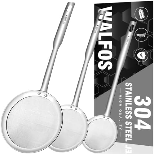 Walfos Fat Skimmer Spoon Set of 3 3 4 5 Inch