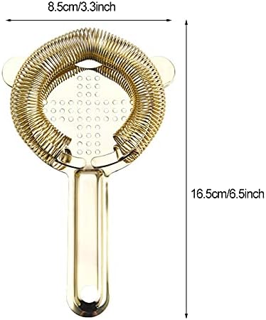 Heavy Duty Stainless Steel Hawthorne Strainer for Cocktails
