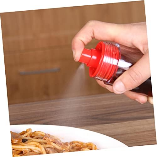 CIYODO Sauce Bottle Set Olive Oil Dispenser Condiment Vinegar Red