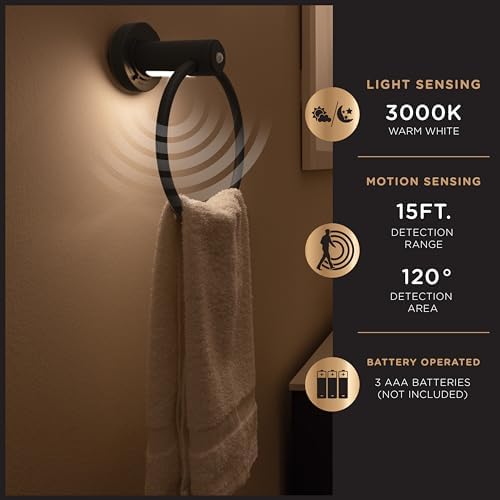 Enbrighten Motion Sensing Towel Ring with Night Light