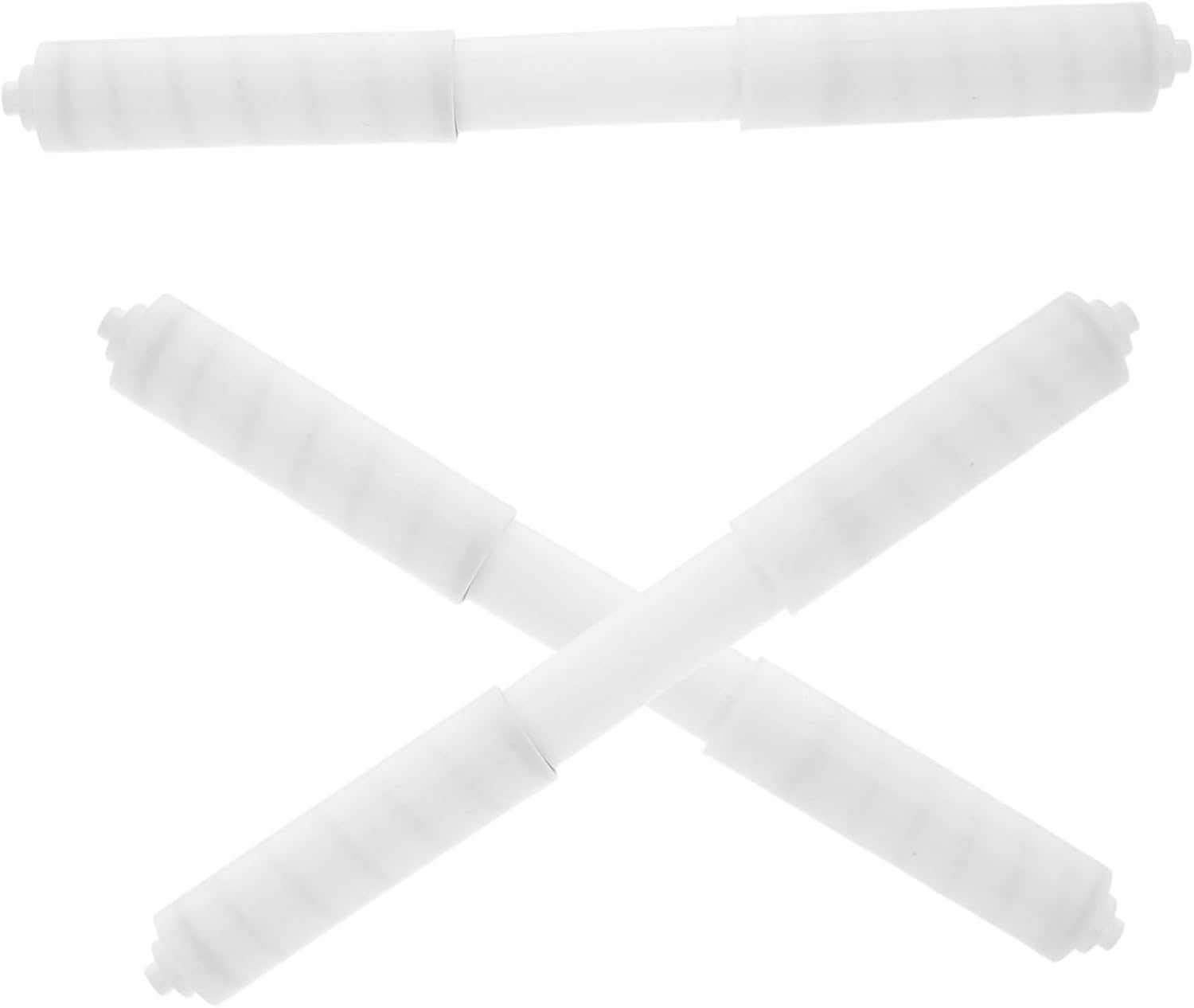 STOBAZA 3pcs Spring Loaded Toilet Paper Holder Rod