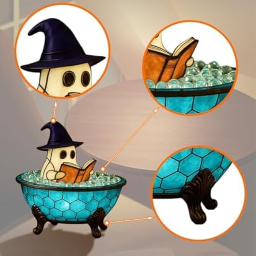 Ghost Bubble Bath Lamp Halloween Night Light
