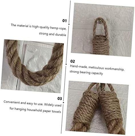 Vaguelly Rope Toilet Paper Holder Wall Mount Decor