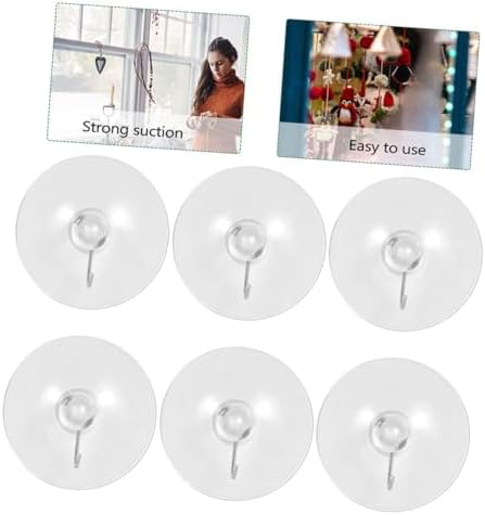 Unomor 8pcs Heavy Duty Suction Cup Hooks for Bathroom Kitchen