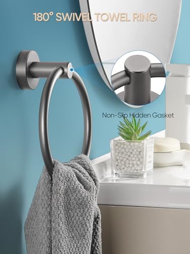 Cobbe Towel Ring - Bathroom Wall Mounted Holder