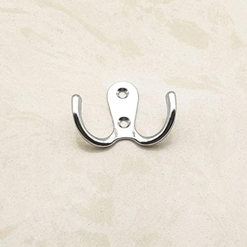 VIPERMARK 6 Pcs Double Prong Robe Hooks 1