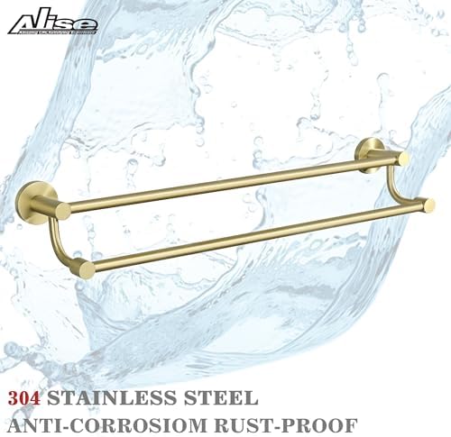 Alise 24 Inch Brushed Gold Towel Bar