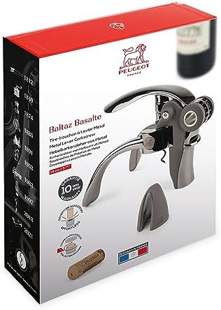 Peugeot Lever-Style Corkscrew with Foil-Cutter Basalt 1