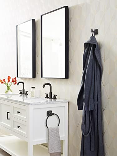 Amerock BH36092MB Matte Black Towel Ring 1