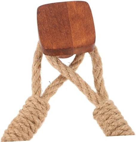 Zerodeko Hand Woven Toilet Paper Holder Walnut Color