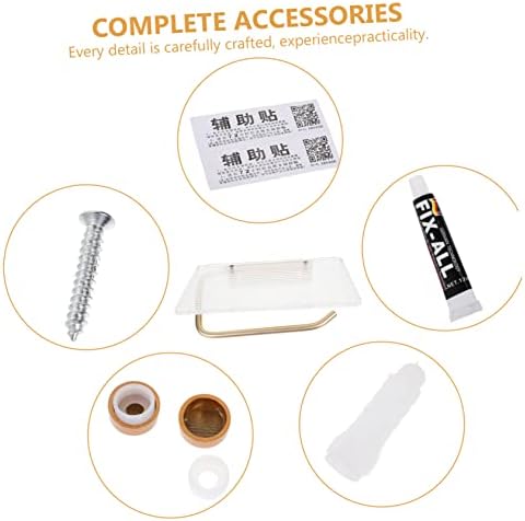 Jojofuny Wall Mounted Toilet Paper Holder with Shelf 1