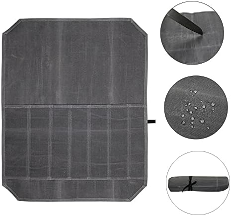 SNOMEL Knife Storage Bags and Rolls with 7 Pockets