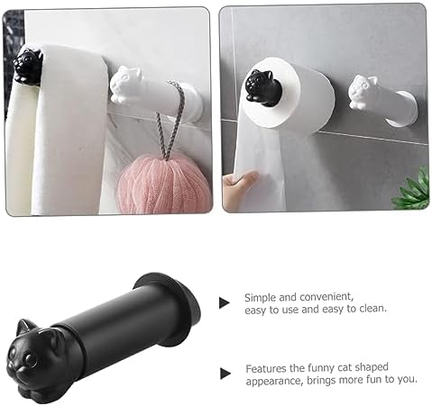 NUOBESTY Cat Wall-Mounted Paper Roll Holder