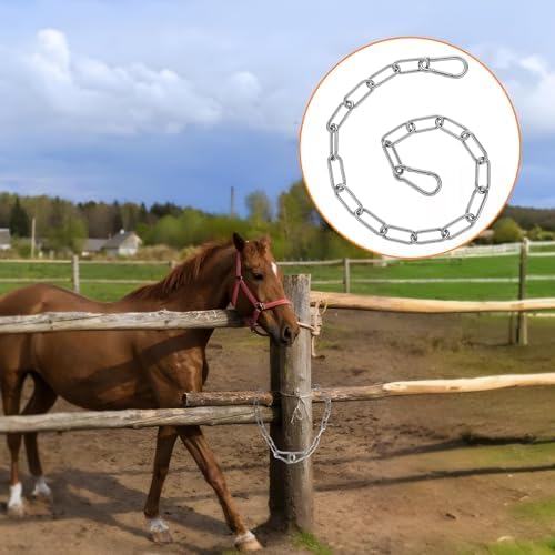 Secure Gate Chain Set with Both-Ended Carabiners