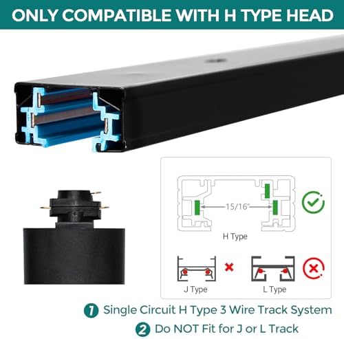 iCreating H Track Lighting Connector Kit