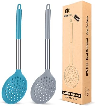 BUNDLEPRO Kitchen Ladle Strainer Set of 2 1