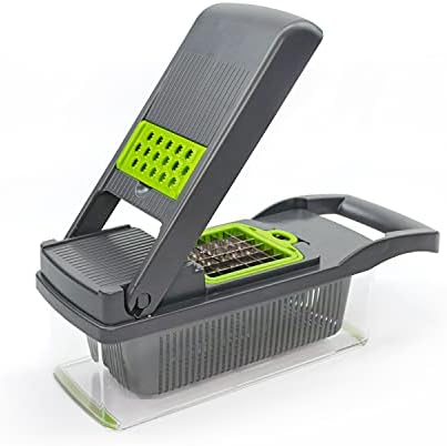 KAUKKO 9-in-1 Veggie Chopper with Container - Black