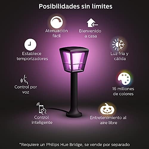 Philips Hue Econic Pathway Light Outdoor Smart Base Kit