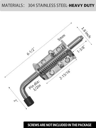 Quality Life Spring-Loaded Gate Latch Pin Claros