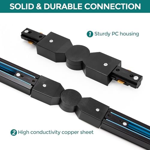 iCreating H Track Connector - 3 Wire Adjustable Lighting Rails Accessory